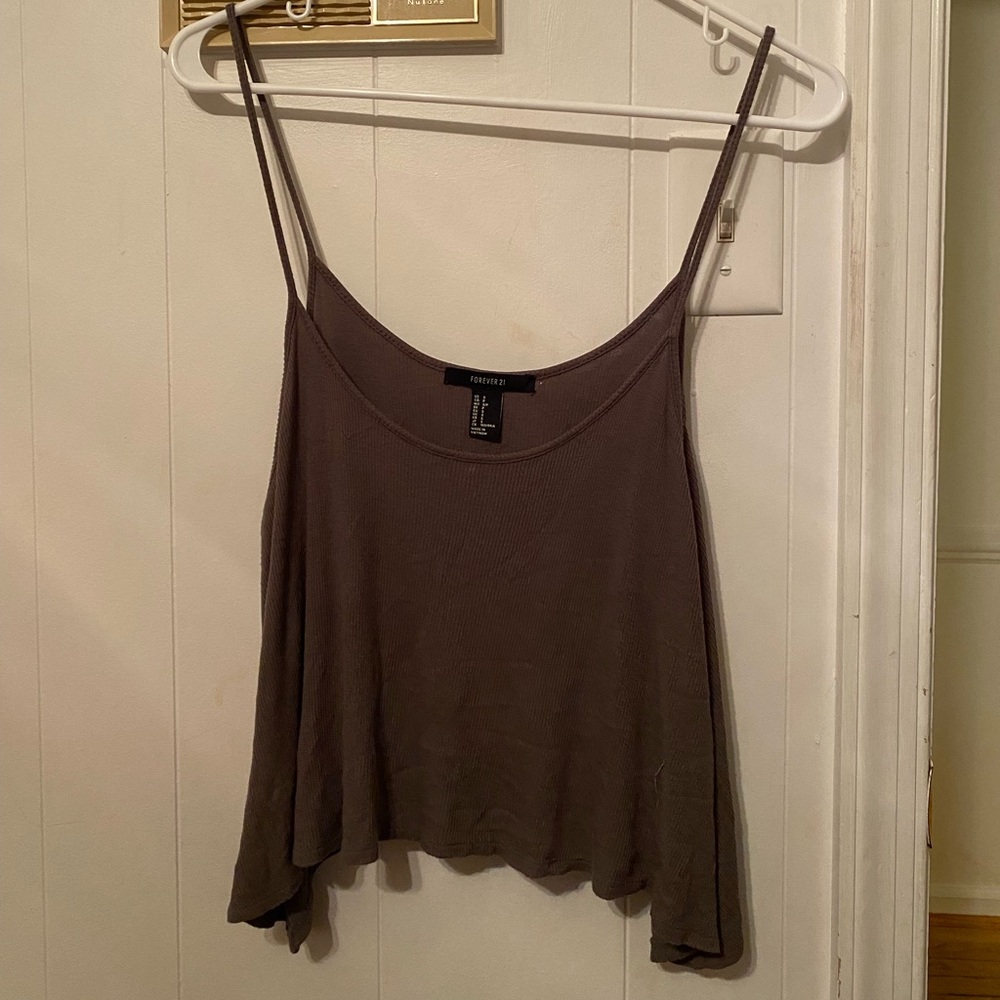 green flowy tank